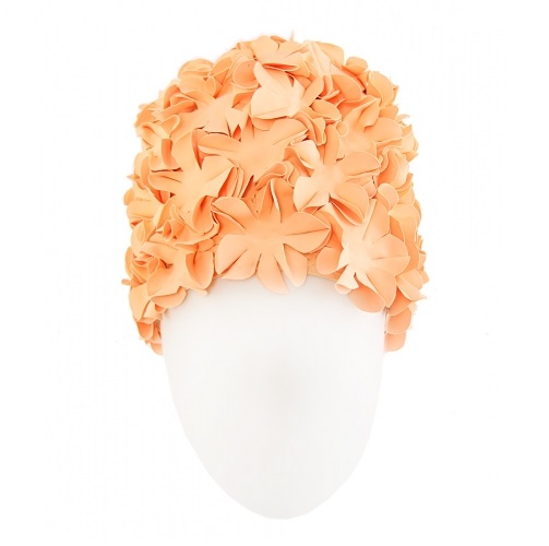 Шапочка для плавания Fashy Petal Cap Flowers orange