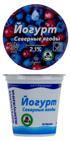 

Йогурт Славмо Северные ягоды 2,1% 135 г