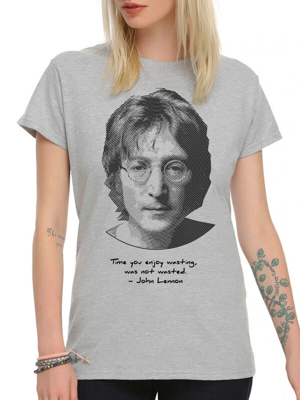 фото Футболка женская dream shirts john lennon - джон леннон серая 2xl