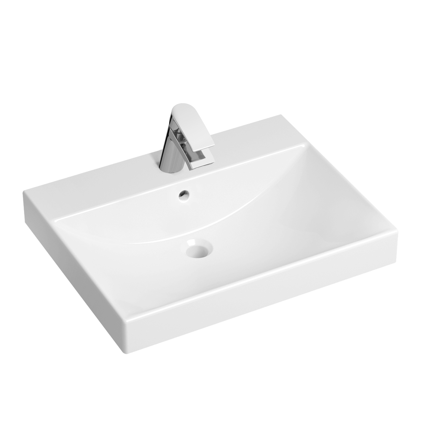 фото Комплект 2 в 1 lavinia boho bathroom sink 21510319, врезная раковина 60 см