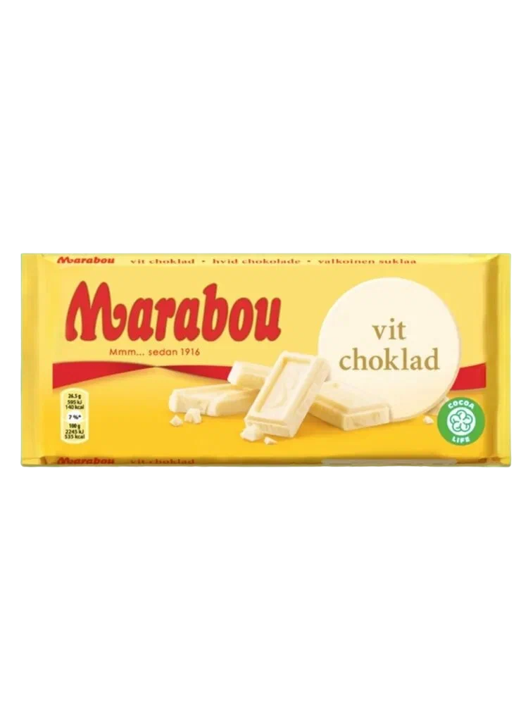 Шоколад белый Marabou vit choklat 200 г