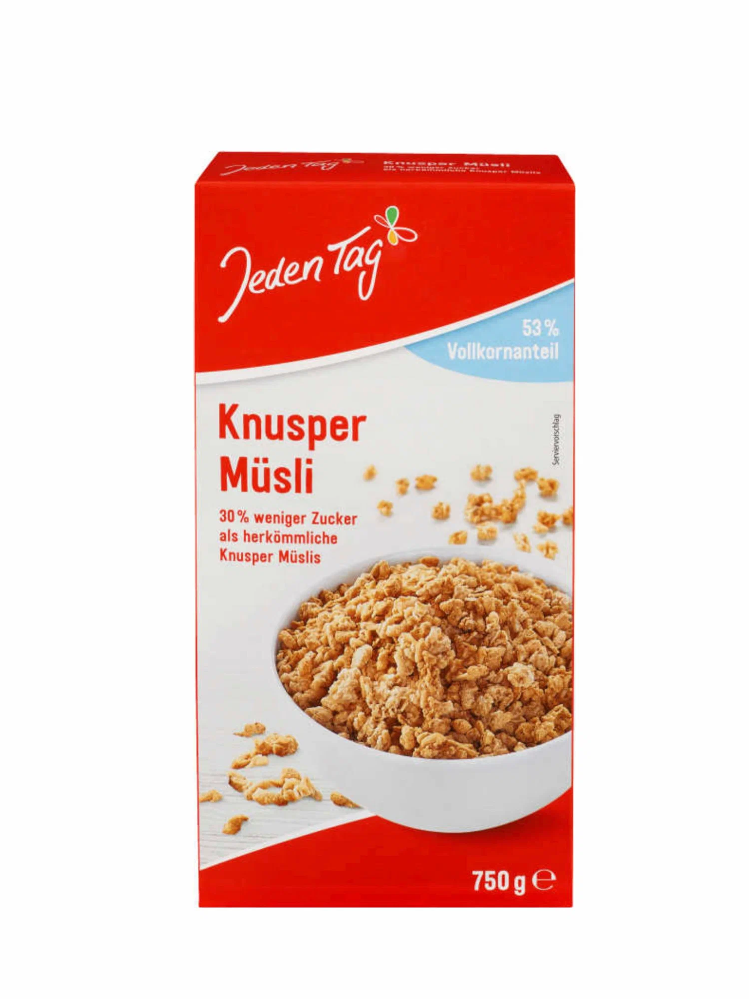 

Мюсли Jeden Tag Knusper Musli хрустящие 0,75 кг, Knusper