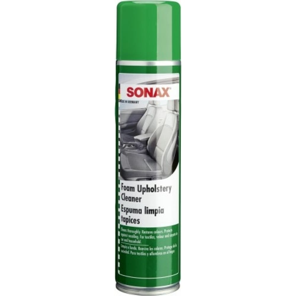 

Пенный очиститель обивки салона SONAX 0,4л 306200