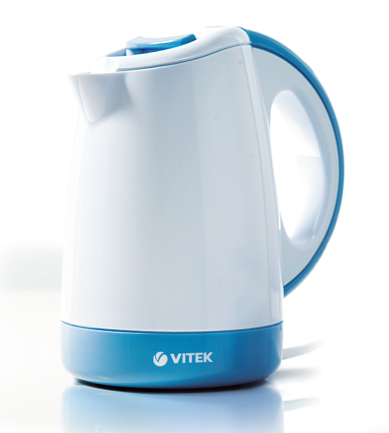 Чайник электрический VITEK VT-1134 0.5 л белый, синий, желтый кофемолка vitek vt 1549 синий