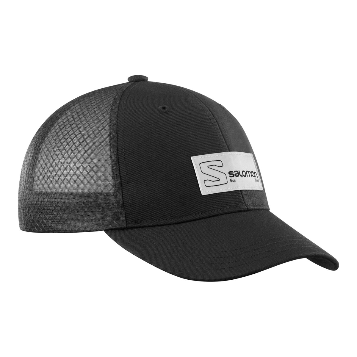 фото Бейсболка женская salomon trucker curved cap черная, р. 54