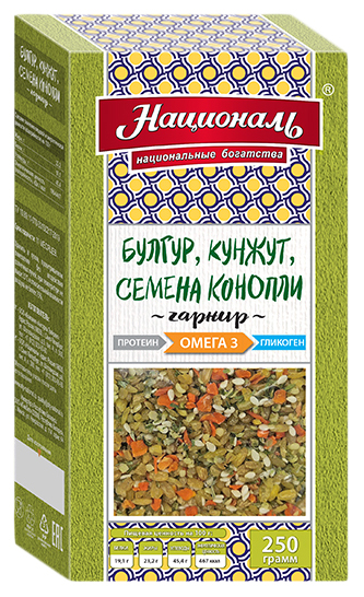 фото Смесь националь омега 3 булгур кунжут семена конопли 250 г