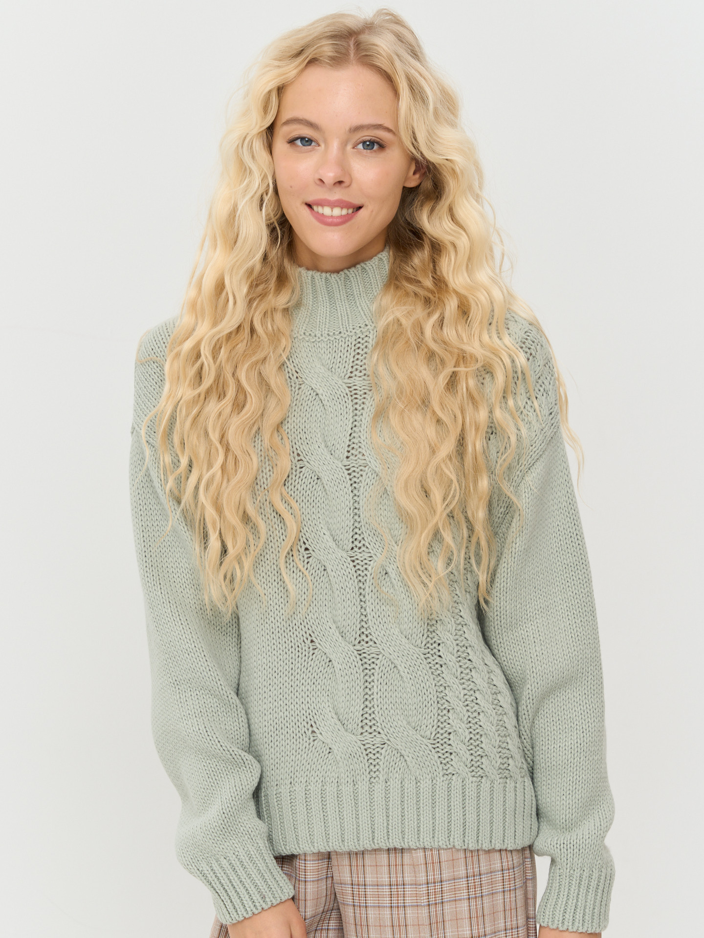 

Джемпер женский BE YOU 7242-40251 зеленый 50-52 RU, 7242-40251
