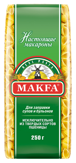 фото Макаронные изделия makfa суповая засыпка ракушечки гладкие 250 г