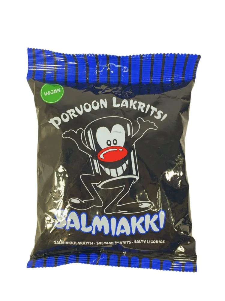 

Конфеты лакричные Porvoon Lakritsi Salmiakki солёные 300 г, Original Pepe