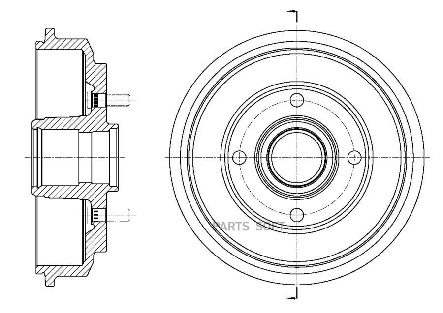 Барабан тормозной G-brake GD-06844