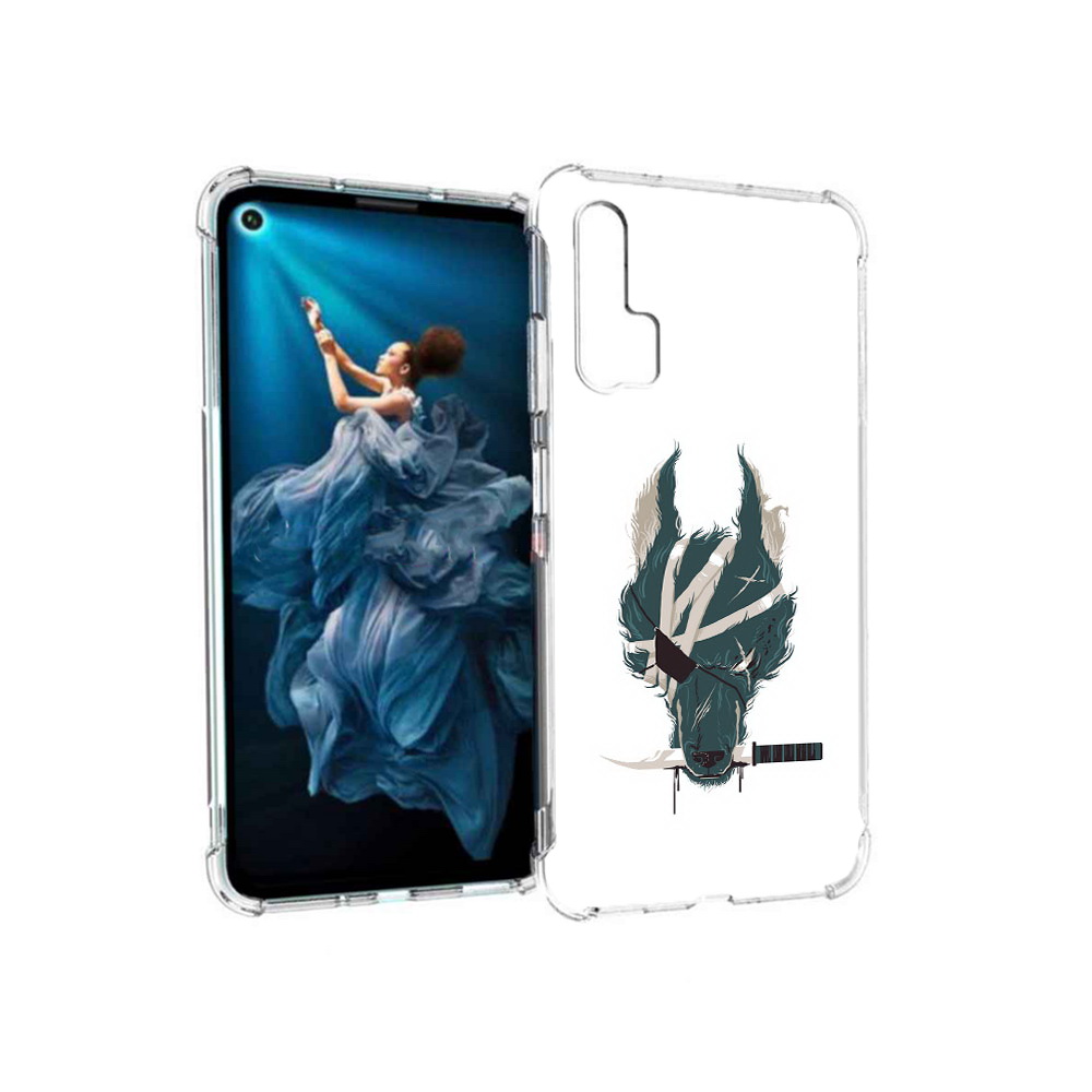 

Чехол MyPads Tocco для Honor 20 Pro волк-разбойник (PT129185.18.271), Прозрачный, Tocco