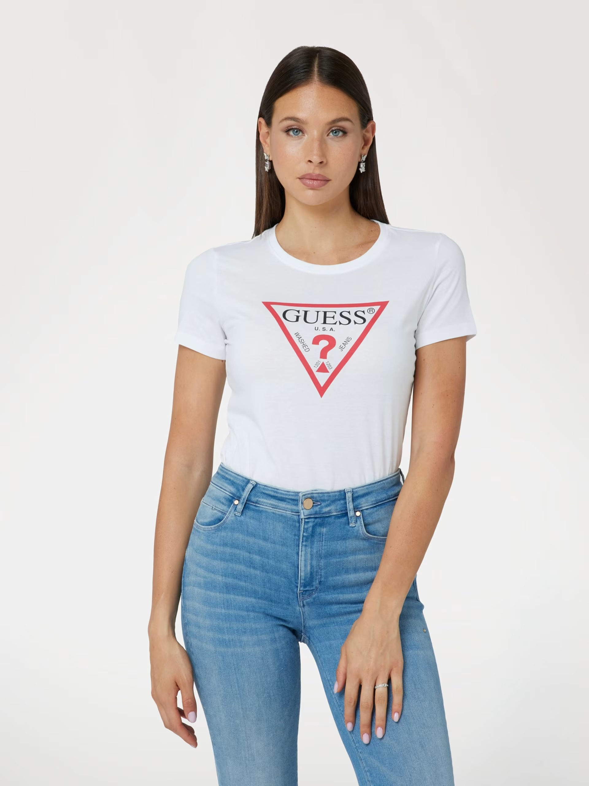 

Футболка женская Guess W1YI1BI3Z14 белая XL, Белый, W1YI1BI3Z14