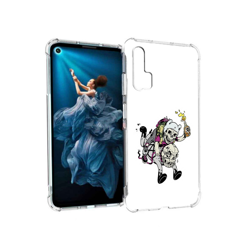 

Чехол MyPads Tocco для Honor 20 Pro время приключений скелеты (PT129185.18.277), Прозрачный, Tocco