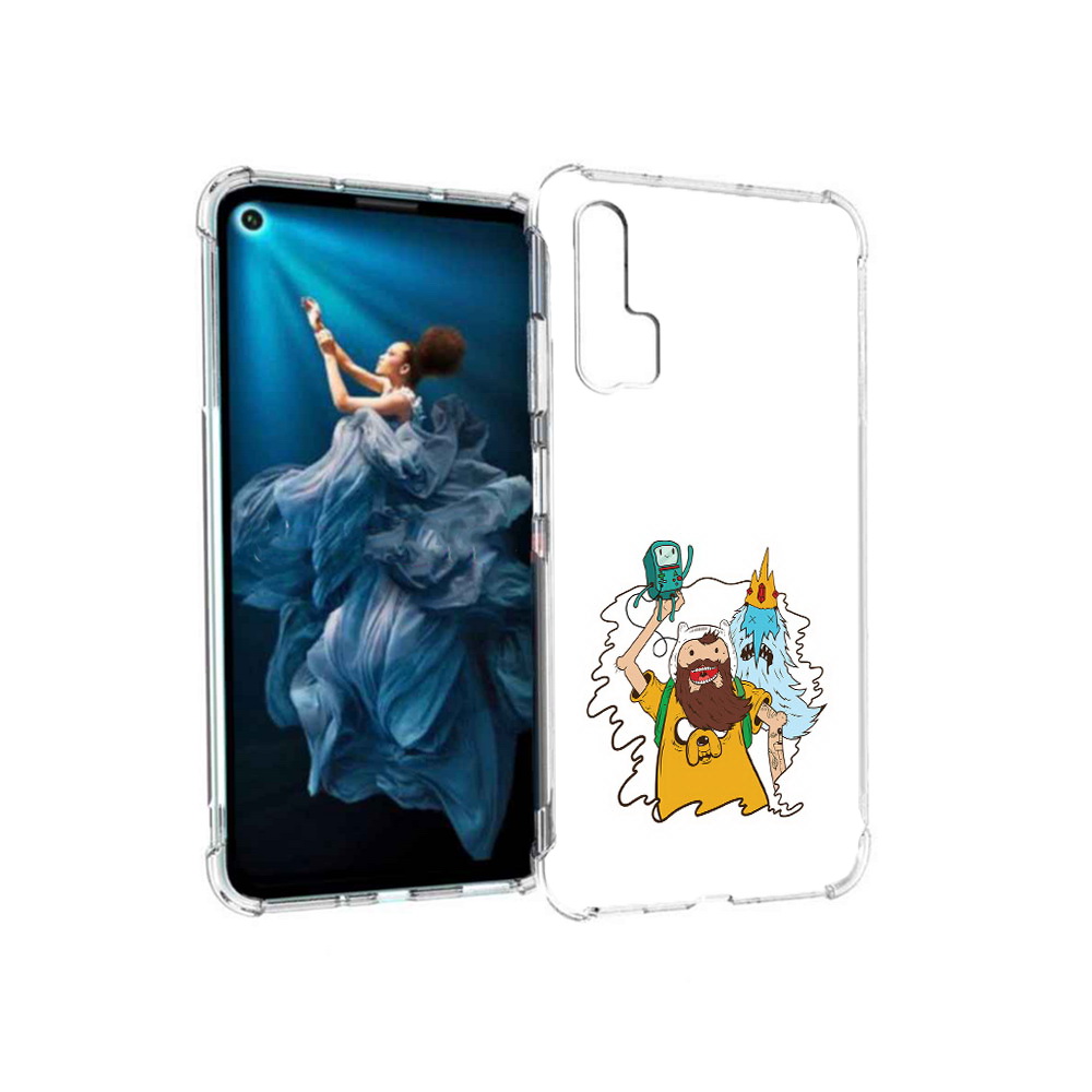 

Чехол MyPads Tocco для Honor 20 Pro время приключений старый Финн (PT129185.18.279), Прозрачный, Tocco
