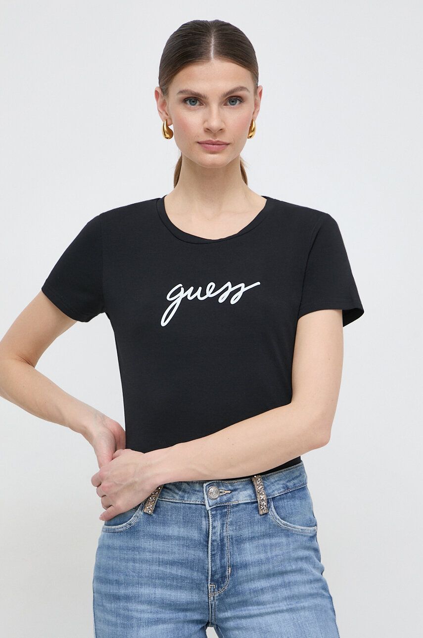 

Футболка женская Guess O4RM09KBBU1 черная XL, Черный, O4RM09KBBU1