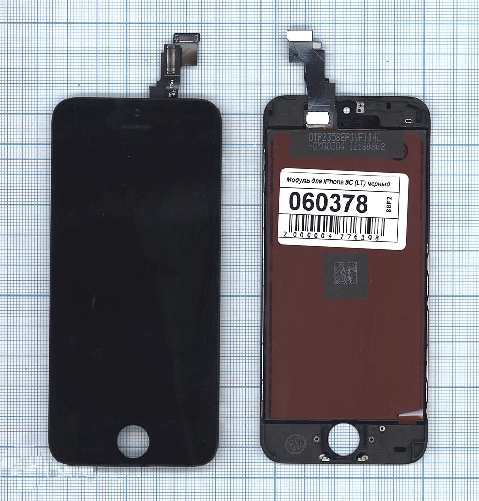 

Дисплей с тачскрином длям iPhone 5C (LT) черный, длям iPhone 5C (LT)