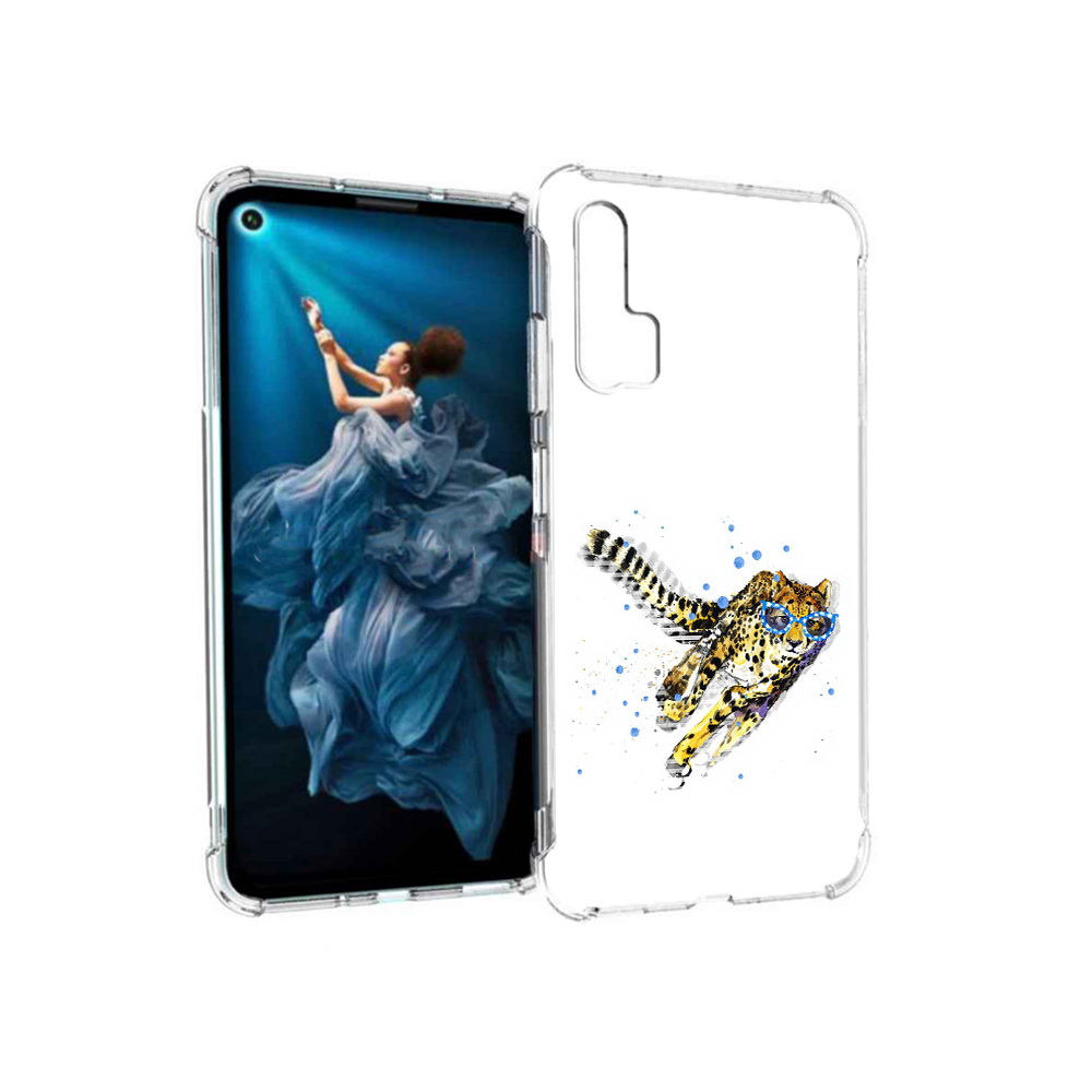 

Чехол MyPads Tocco для Honor 20 Pro гепард в очках (PT129185.18.287), Прозрачный, Tocco
