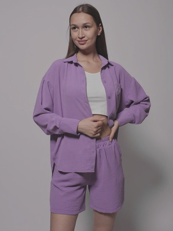 Костюм женский КотБаюн HOPPI фиолетовый 46