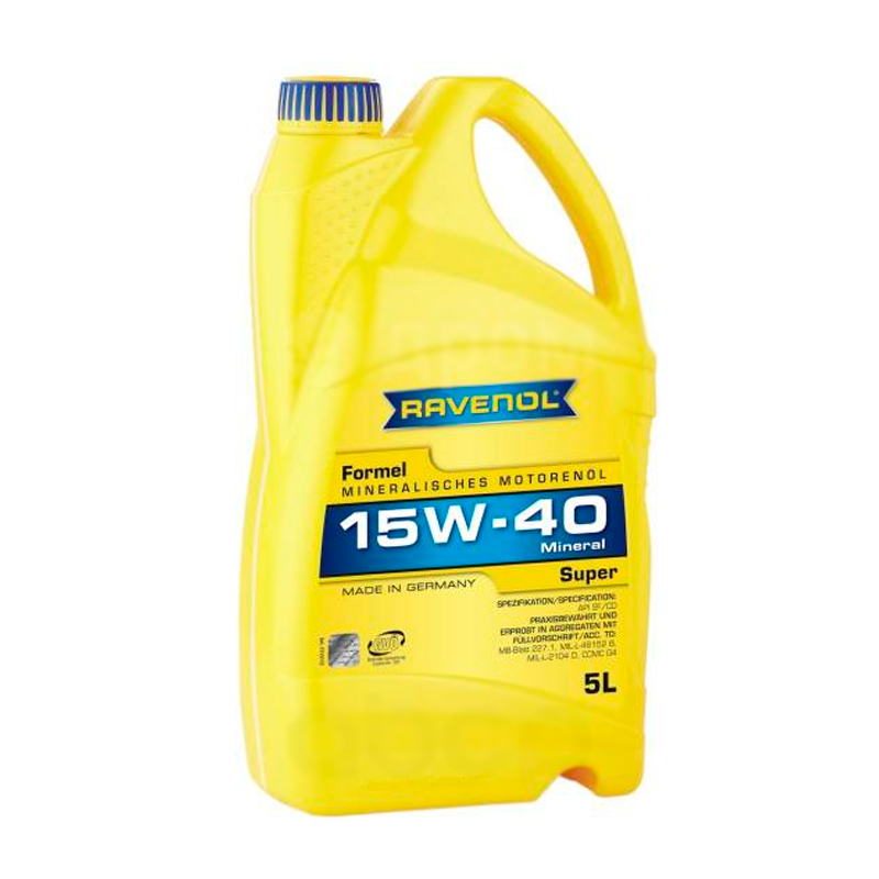 фото Ravenol 4014835724754 sae 15w-40 5l formel super sf-cd new моторное масло