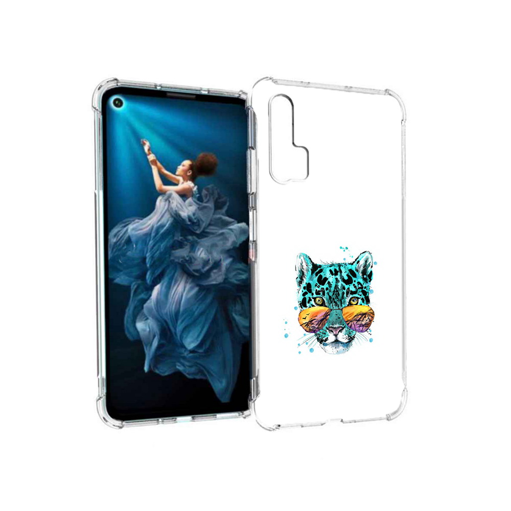 

Чехол MyPads Tocco для Honor 20 Pro голубой лео (PT129185.18.294), Прозрачный, Tocco