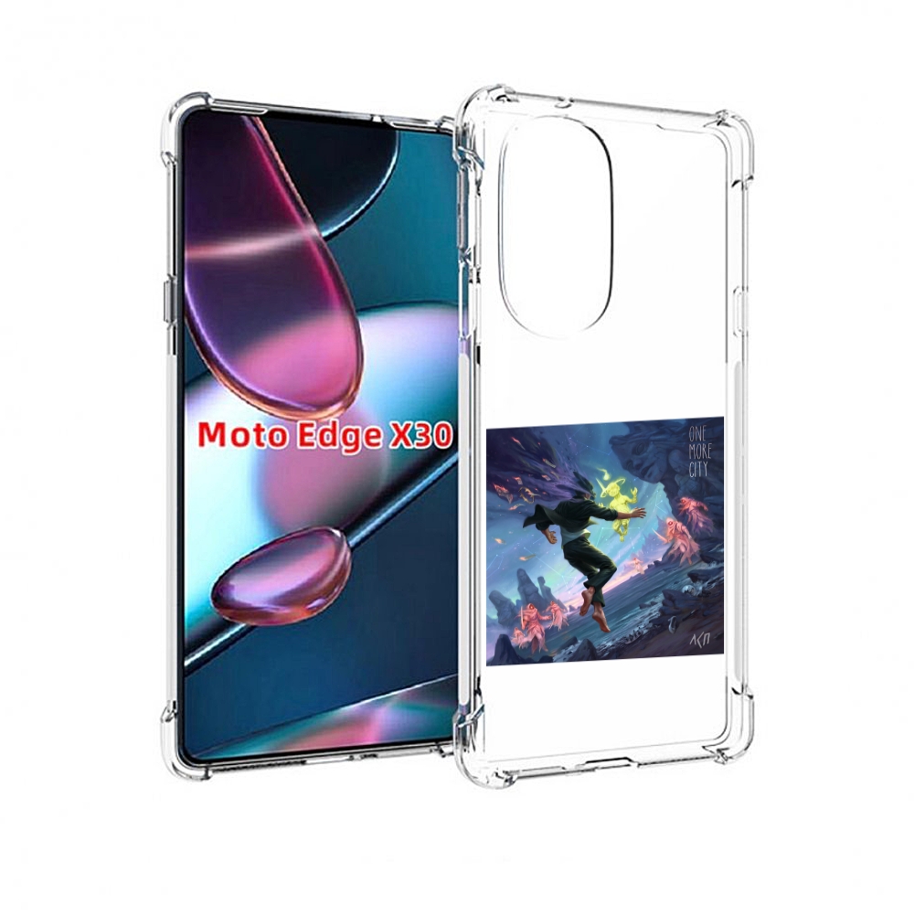 

Чехол MyPads One More City ЛСП для Motorola Moto Edge X30, Прозрачный, Tocco