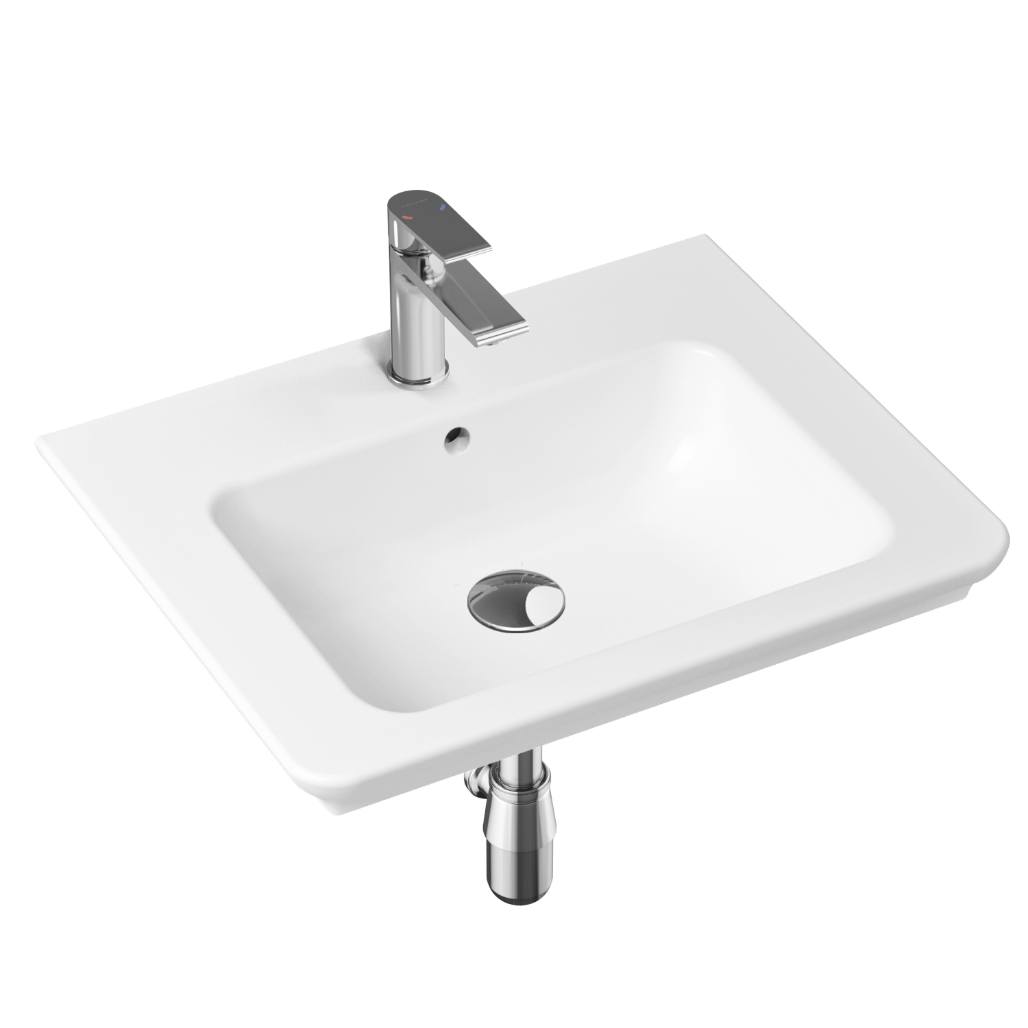 

Комплект 4 в 1 Lavinia Boho Bathroom Sink 21510347, врезная раковина 60 см