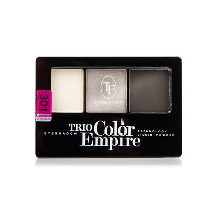 Тени для век TF,Trio Color Empire, тон 301 палетка для макияжа tf cosmetics artist color set т 21 бежево розовая палитра