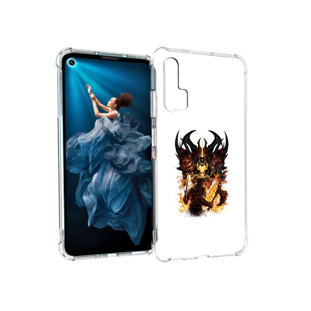 Чехол MyPads Tocco для Honor 20 Pro с тематикой Shadow Fiend (модель PT129185.18.318).