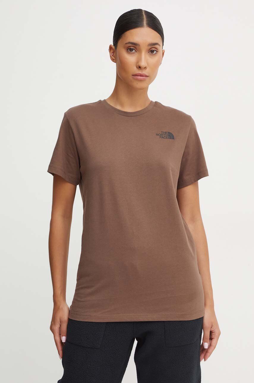 Футболка женская The North Face NF0A87NK1OI1 коричневая XL 5990₽