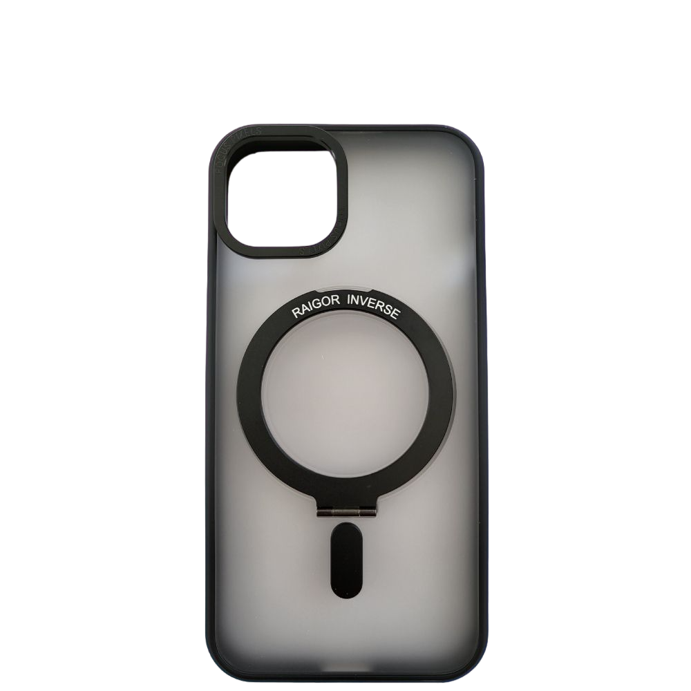 

Чехол для iPhone 14 Pro Max Ragor Inverse с кольцом подставкой Magsafe черный, 45657678657