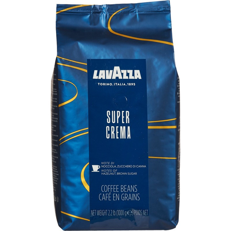 Кофе Lavazza Super Crema в зернах, 1 кг