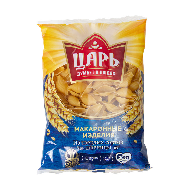 

Макаронные изделия Царь Ракушка большая 400 г
