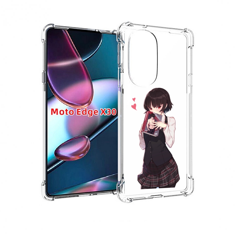 

Чехол MyPads Persona 5 - Makoto Niijima для Motorola Moto Edge X30, Прозрачный, Tocco