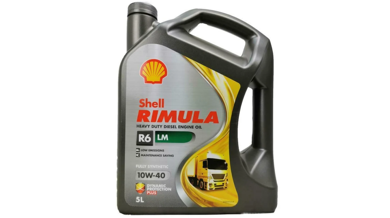 фото Синтетическое моторное масло shell rimula r6 lm 10w-40, 5 л