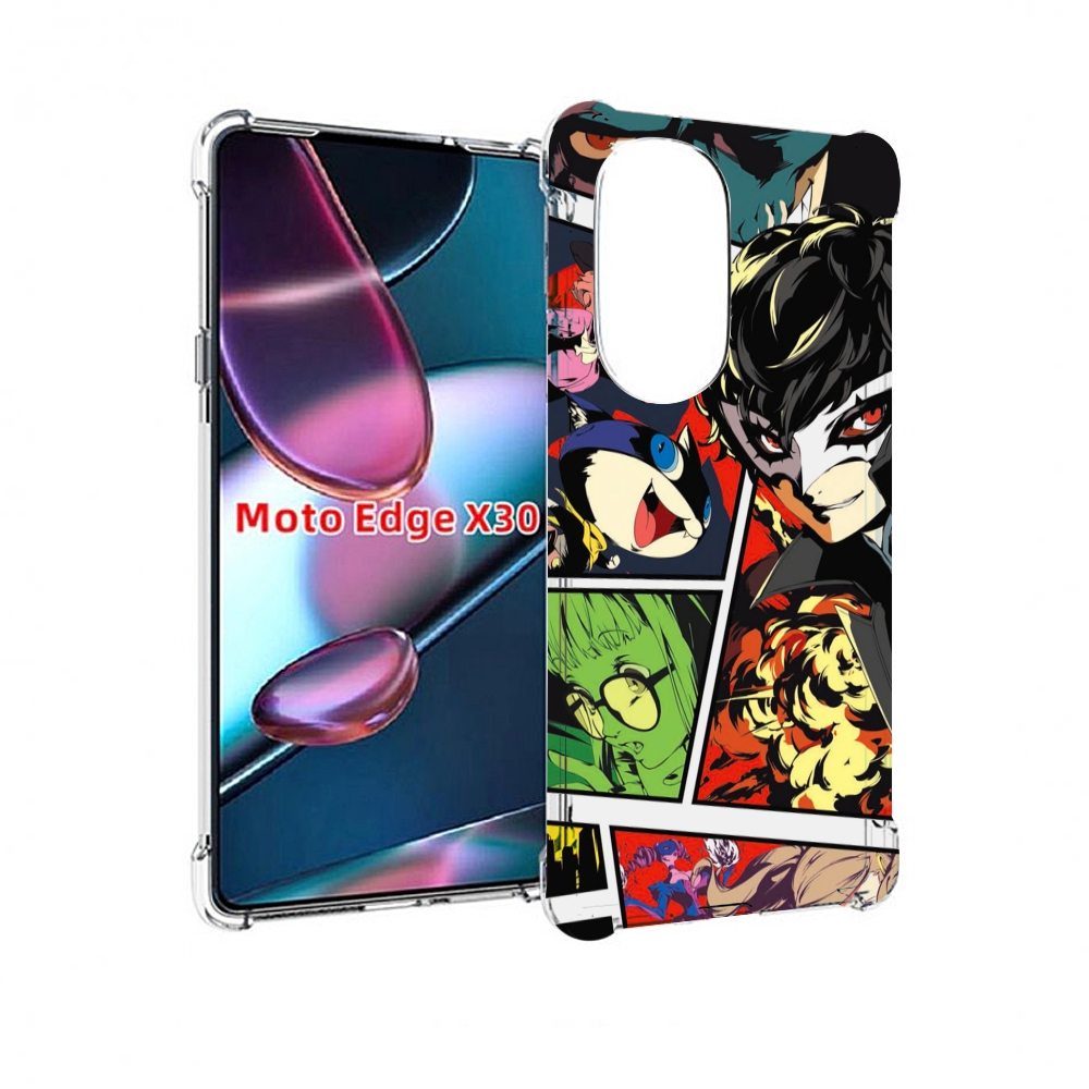 

Чехол MyPads Persona 5 art для Motorola Moto Edge X30, Прозрачный, Tocco