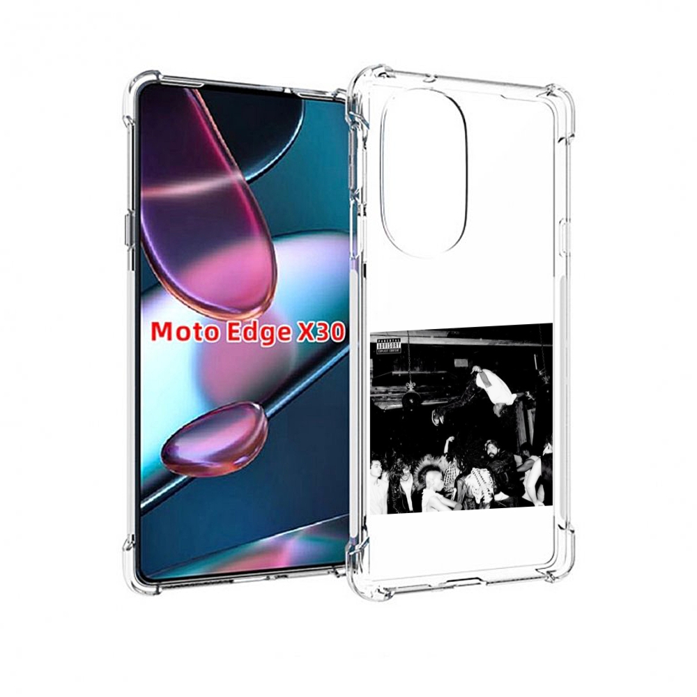 

Чехол MyPads Playboi Carti - Die Lit для Motorola Moto Edge X30, Прозрачный, Tocco