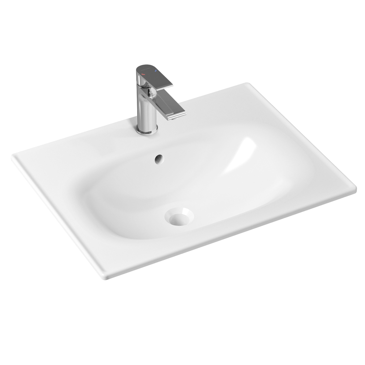 фото Комплект 2 в 1 lavinia boho bathroom sink 21510355, врезная раковина 60 см