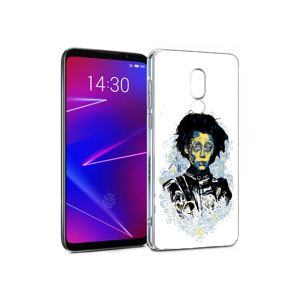 

Чехол MyPads Tocco для Meizu 16 парень черно-белый абстракция (PT121074.83.535), Прозрачный, Tocco