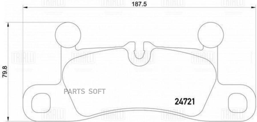 

Тормозные колодки Trialli дисковые PF4394