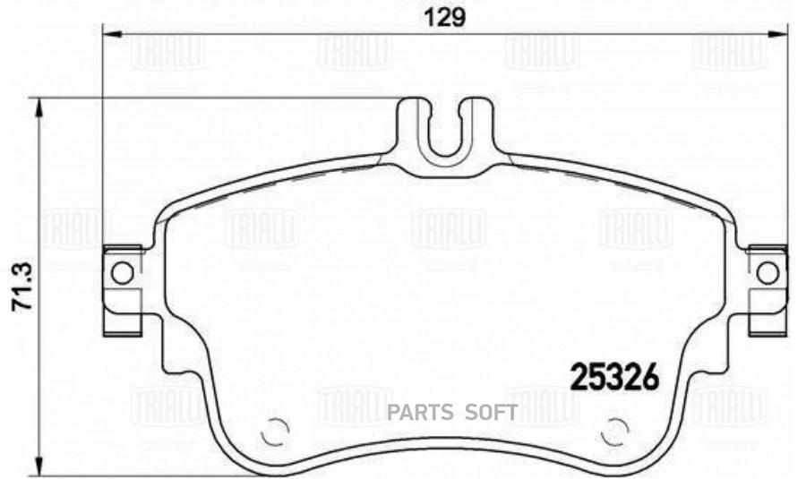 

Тормозные колодки Trialli дисковые PF4146