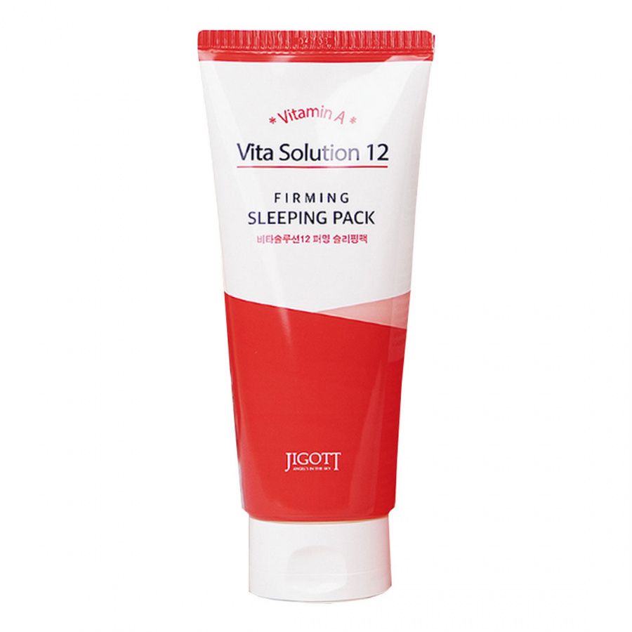 Ночная маска для лица Jigott Vita Solution 12 Firming Sleeping Pack крем гиалуроновый vita udin 30 мл увлажняющий для лица шеи и декольте