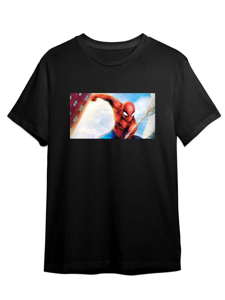 

Футболка унисекс СувенирShop Spider-man/Человек-паук/Marvel 10 черная L (48-50), Черный, "Spider-man/Человек-паук/Marvel" 10