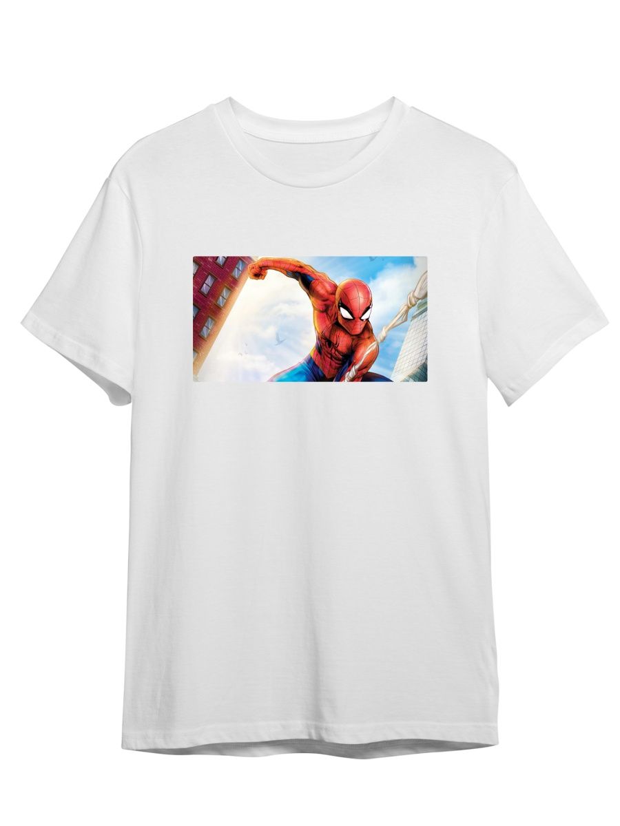 

Футболка унисекс СувенирShop Spider-man/Человек-паук/Marvel 10 белая 4XL (60-62), Белый, "Spider-man/Человек-паук/Marvel" 10