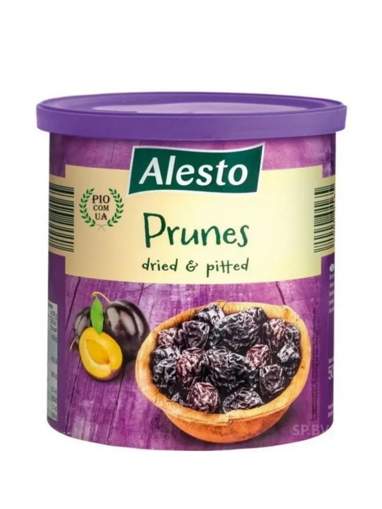 

Чернослив вяленый Alesto Prunes dried & pitted без косточек в банке 0,5 кг, Alesto