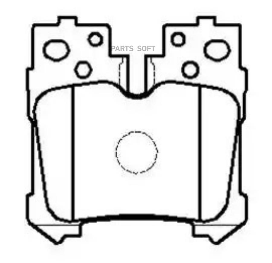

Колодки тормозные дисковые LEXUS: LS460 07- 1шт HSB HP9913