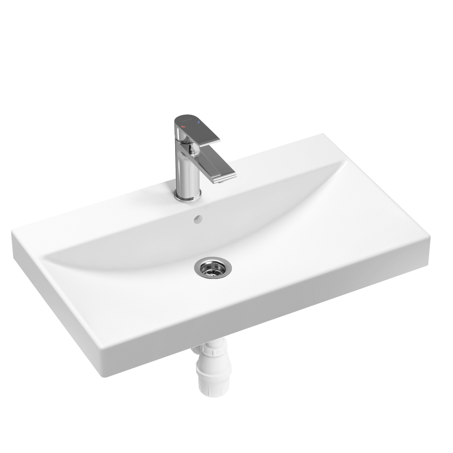 

Комплект 3 в 1 Lavinia Boho Bathroom Sink 21510372, врезная раковина 80 см