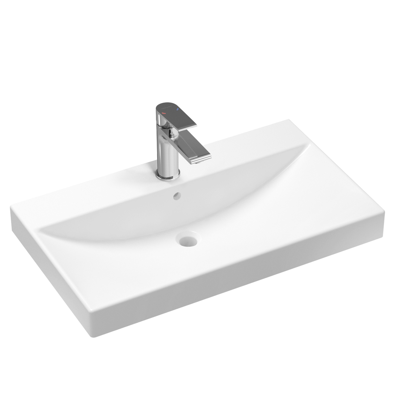 фото Комплект 2 в 1 lavinia boho bathroom sink 21510373, врезная раковина 80 см