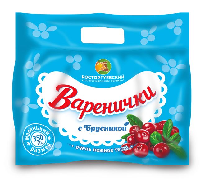 

Варенички Росторгуевский Агропромышленный Комплекс с брусникой 350 г