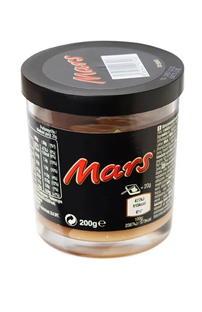 

Паста-крем шоколадная Mars двухцветная с карамелью 200 г, Mister CHOC