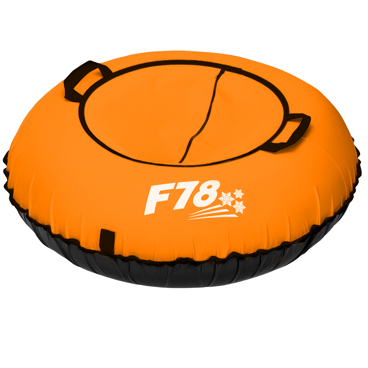 Тюбинг ватрушка F78 оранжевая Оксфорд 85 см, с камерой